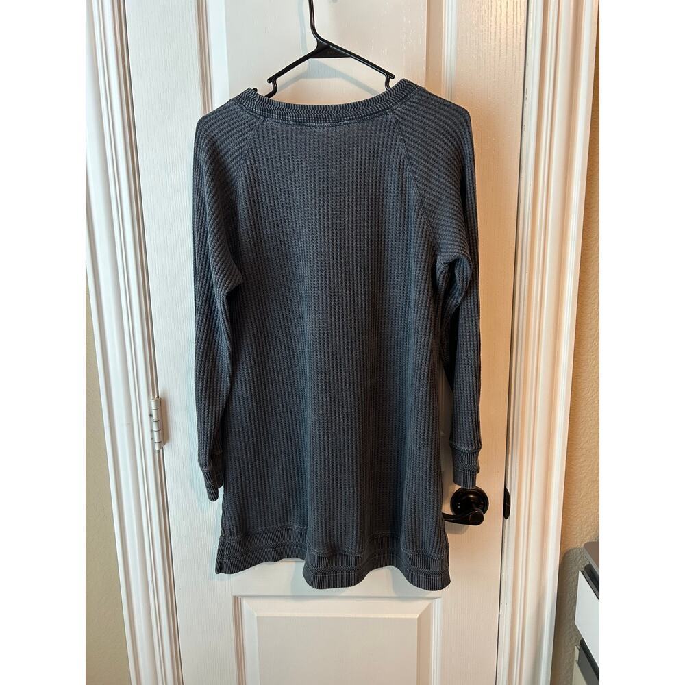 Soft Surroundings Grey Tunic Large Cotton Blend - Picture 2 of 4